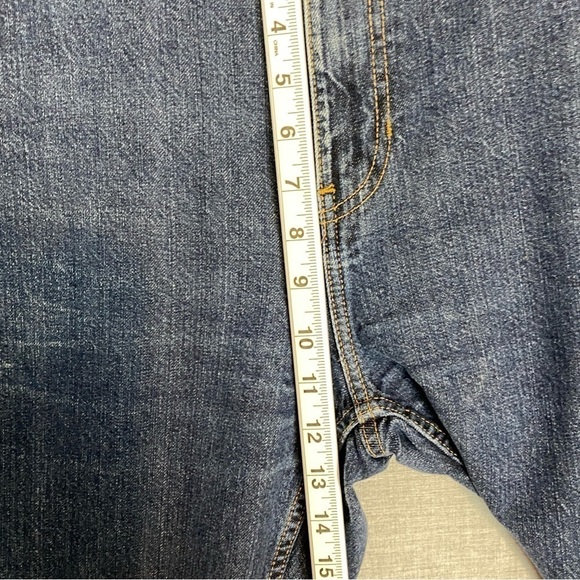 Tommy Hilfiger Classic Straight Jeans 38W Hemmed Short 100% Cotton Blue - Picture 7 of 11